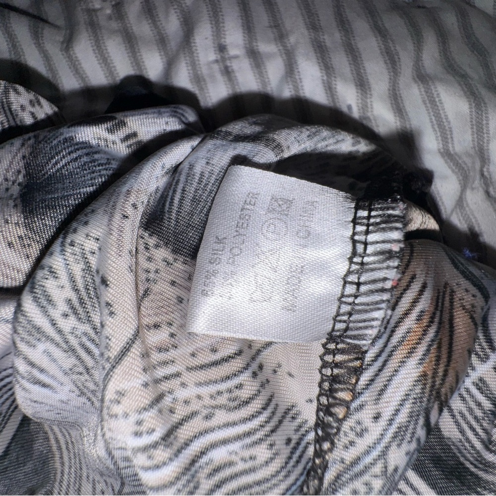 Julia Silk Blend Boho Peacock Feather Maxi Dress Flowing Festival Anthro Vibes - Picture 3 of 7
